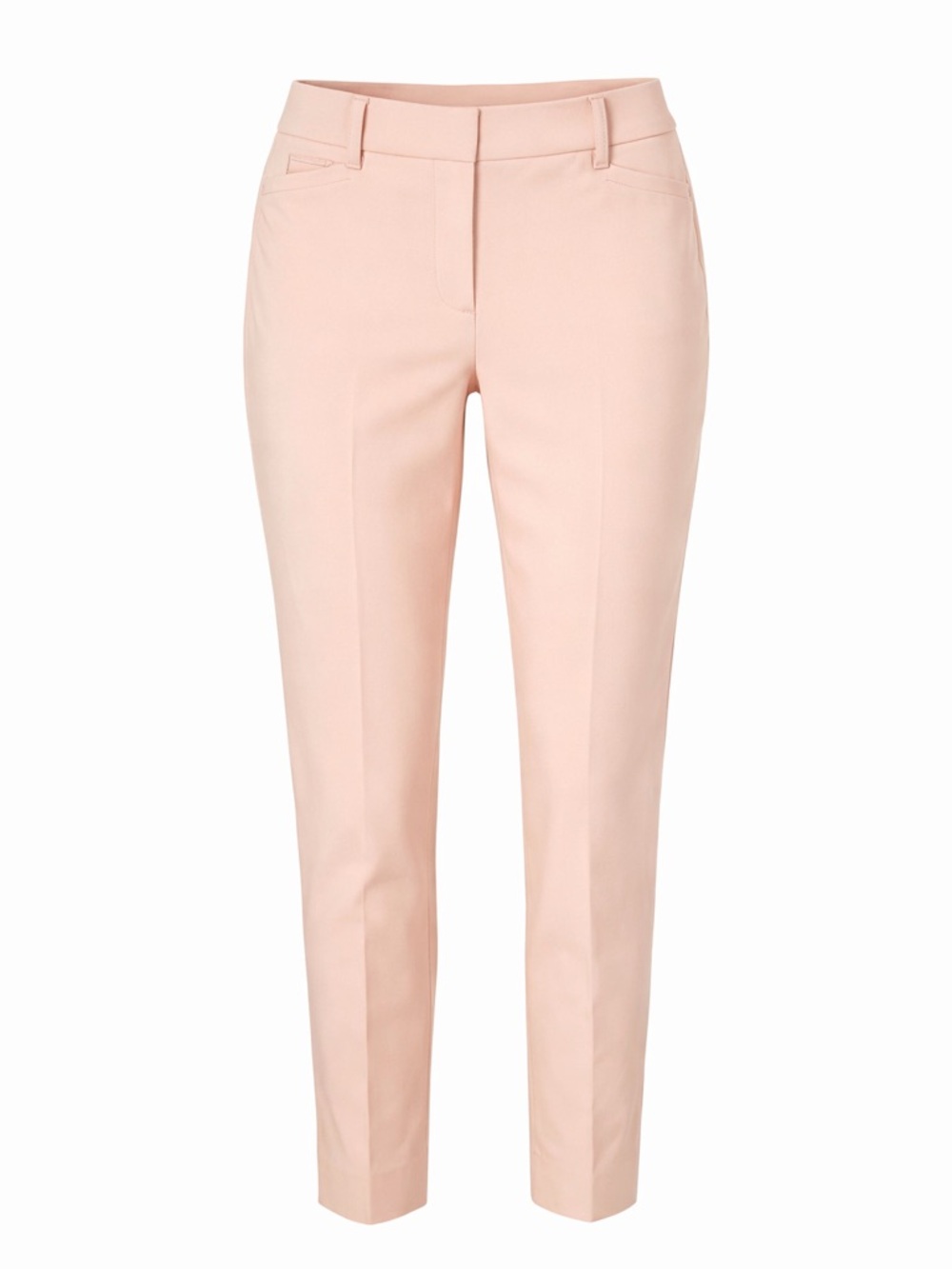 White House Black Market Peach Blush Slim Ankle Pants Size 4 High Rise Career